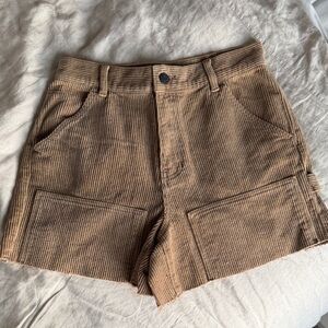 PacSun Corduroy Brown Cargo Shorts
